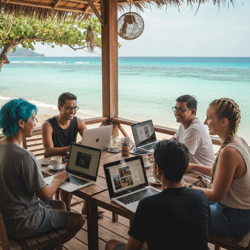 Digital nomads enjoying Thailand lifestyle